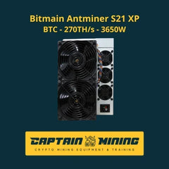 Bitmain Antminer S21 XP with 270 TH/s hashrate and air-cooling system