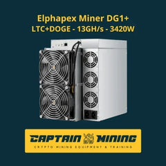 Elphapex DG1 11G Scrypt ASIC miner for Litecoin and Dogecoin with 3420W power consumption