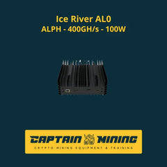 IceRiver AL0 Alephium ASIC miner with 400GH/s hashrate and 100W power consumption
