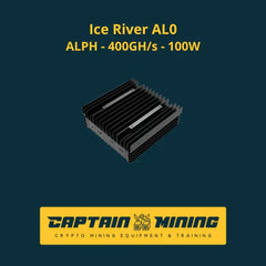 IceRiver AL0 Alephium ASIC miner with 400GH/s hashrate and 100W power consumption