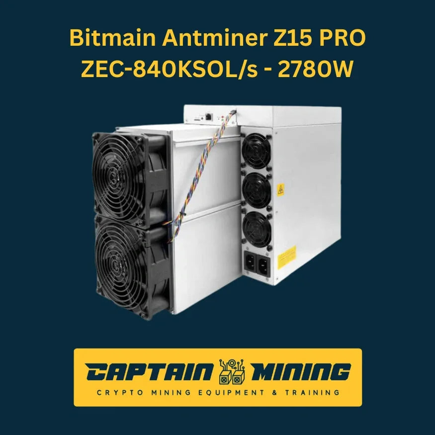Bitmain Antminer Z15 Pro Zcash ASIC miner, 840 kSol/s Equihash