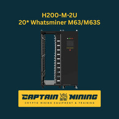 Hydro Cooling Kit H200-M-2U Support 20 Units Whatsminer M63 M63S Hydro Miners