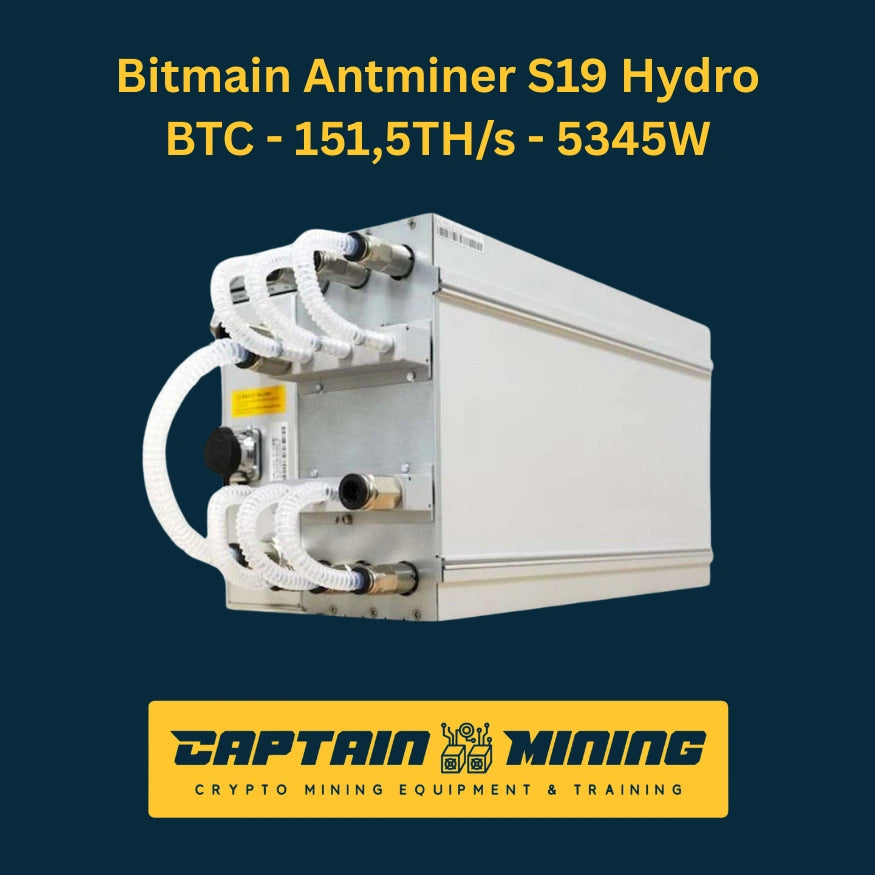 Bitmain Antminer S19 Hydro 151TH/s – Water-Cooled Bitcoin ASIC Miner