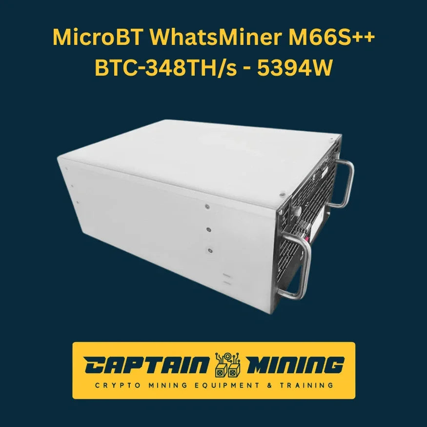 MicroBT WhatsMiner M66S++ 348T 5394W Bitcoin Miner Immersion Cooling