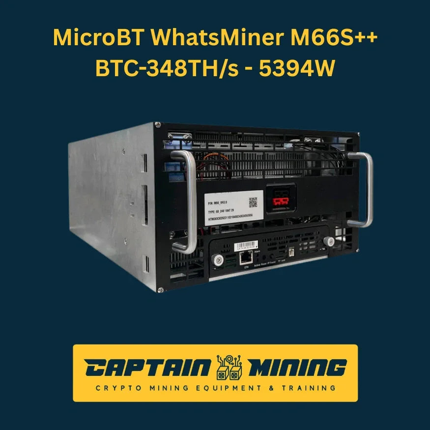 MicroBT WhatsMiner M66S++ 348T 5394W Bitcoin Miner Immersion Cooling