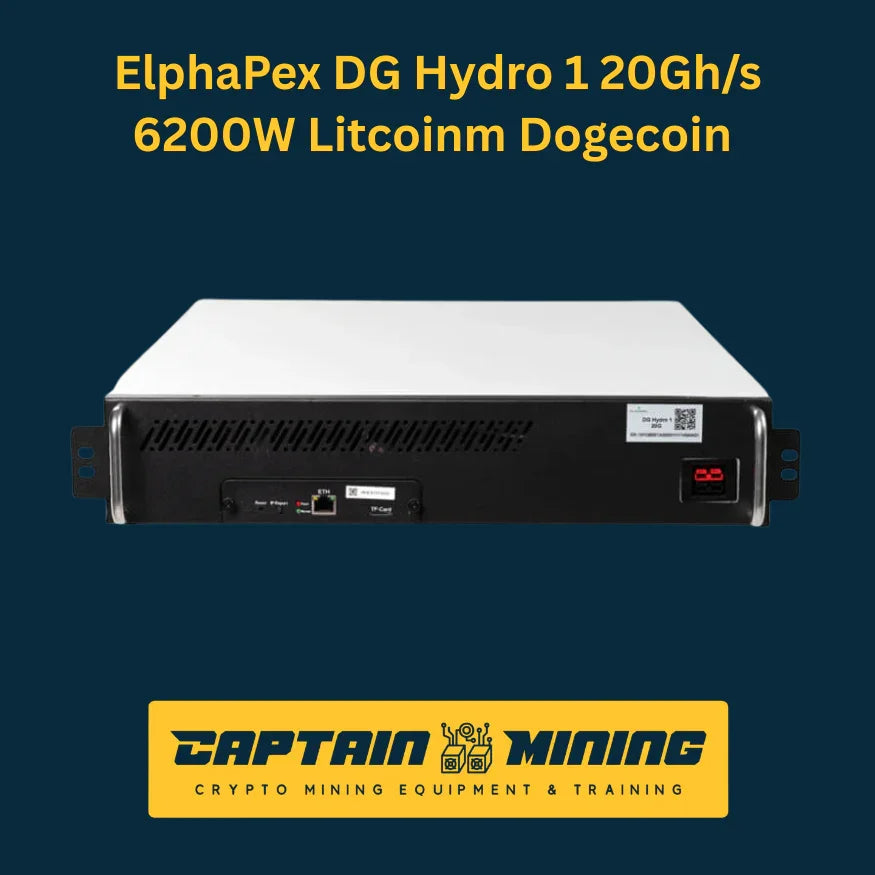 ElphaPex DG Hydro 1 20Gh/s 6200W Litcoin Dogecoin Bells Miner Main image