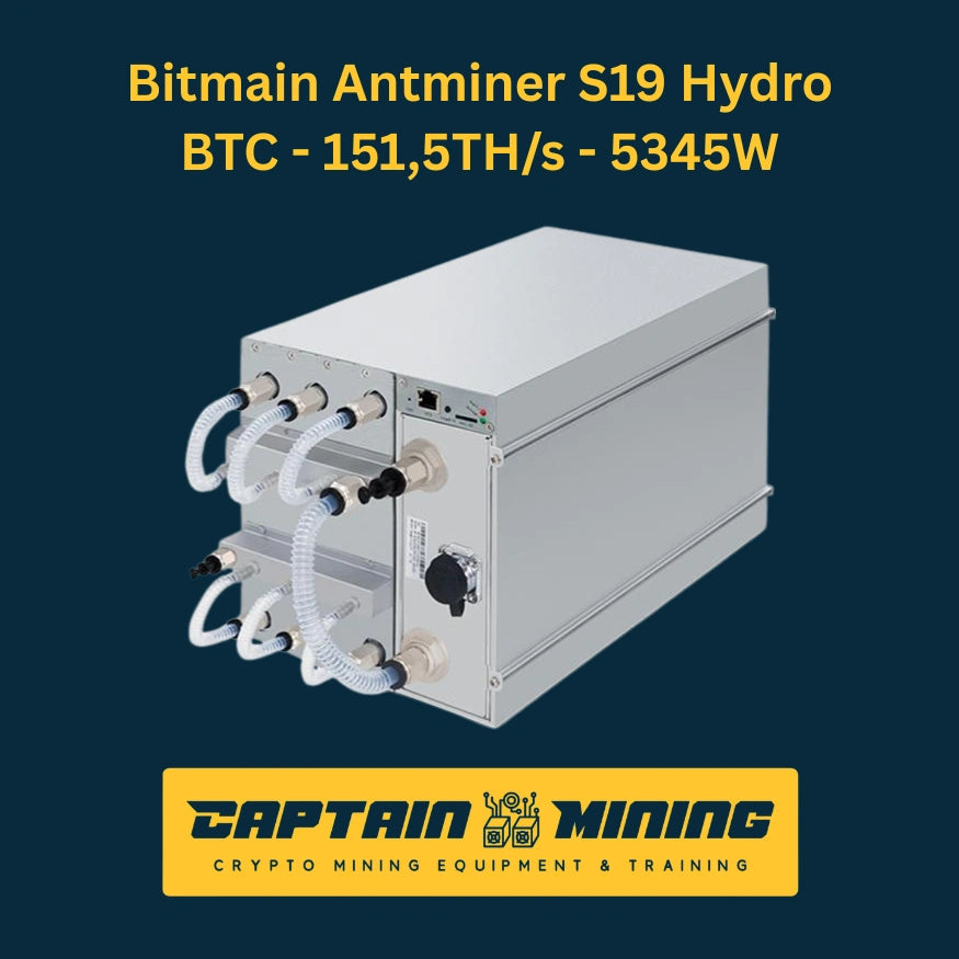 Bitmain Antminer S19 Hydro 151TH/s – Water-Cooled Bitcoin ASIC Miner