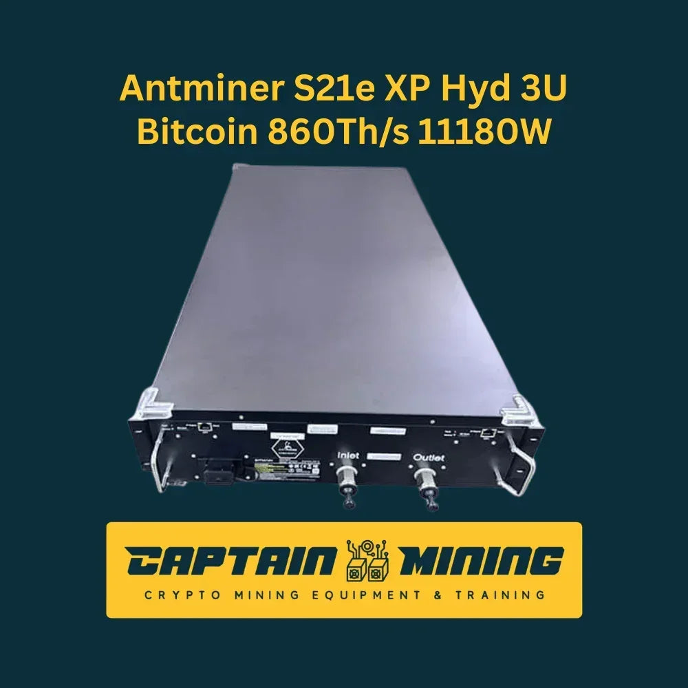 Bitmain S21e XP Hydro 3U 860Th/s high density hydro ASIC miner