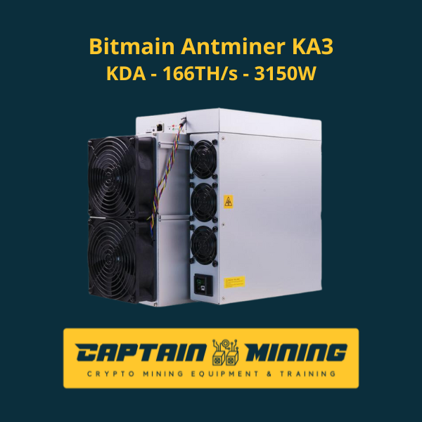 Bitmain Antminer KA3 166 TH/S 3150W