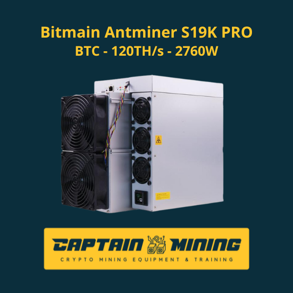 Bitmain Antminer S19K 120 TH/S 2760W