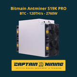 Bitmain Antminer S19K 120 TH/S 2760W