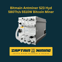 Antminer S23 Hydro water cooled Bitcoin miner 580Th/s