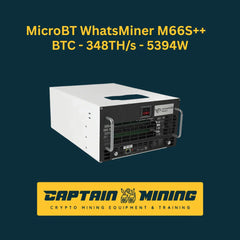 MicroBT WhatsMiner M66S++ 348T 5394W Bitcoin Miner Immersion Cooling