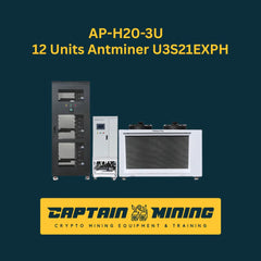 Hydro Cooling Suite AP-H20-3U Support 12 Units Antminer U3S21EXPH Scalable Mining