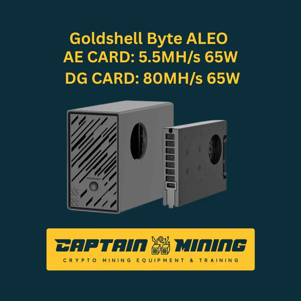 Goldshell Byte modular crypto miner with interchangeable mining cards