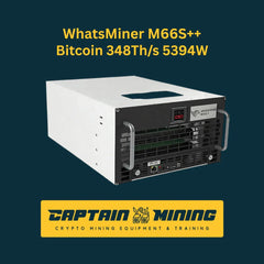 MicroBT WhatsMiner M66S++ 348Th/s industrial SHA-256 mining hardware