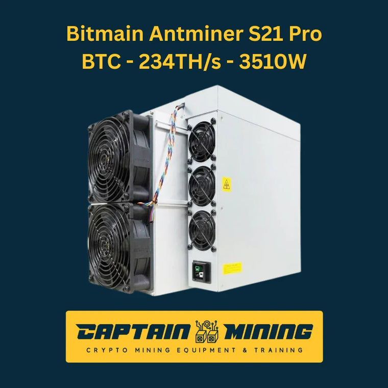 Bitmain Antminer S21 Pro 234T – Bitcoin ASIC Miner SHA-256