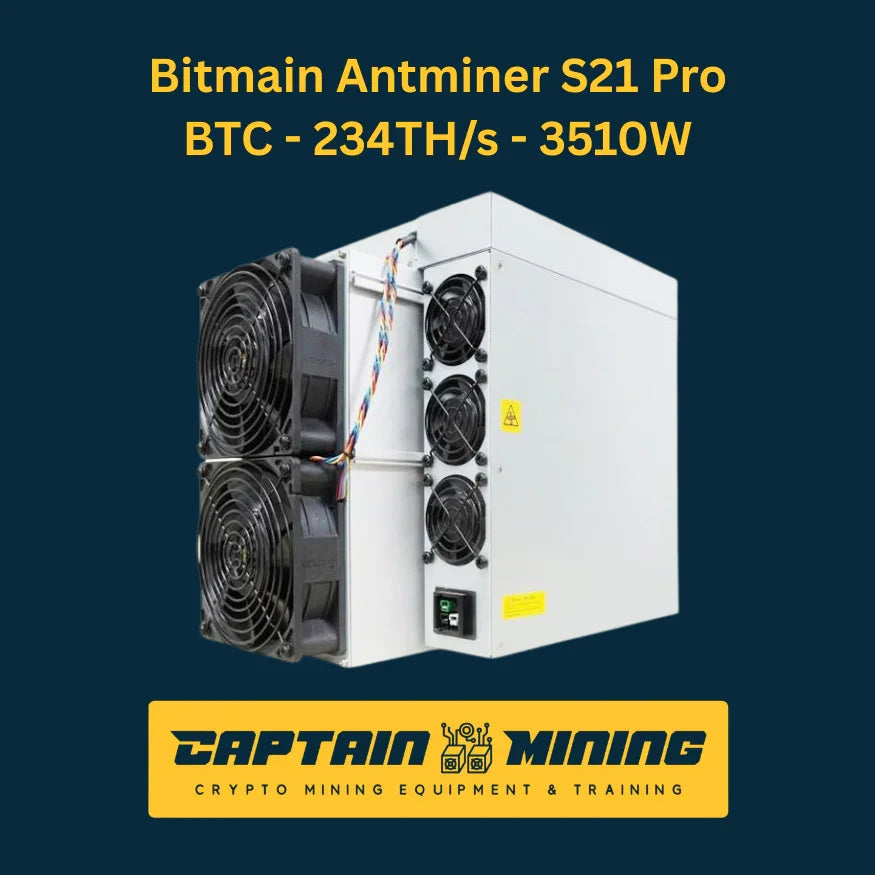 Antminer S21 Pro 234T mineur ASIC Bitcoin à vendre - 3510W Image principale du produit
