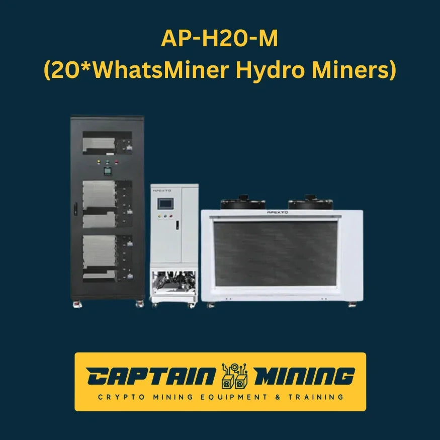 AP-H20-M 20 WhatsMiner Hydro Miners - Hydro Cooling System for Mining Equipment - CaptainMining