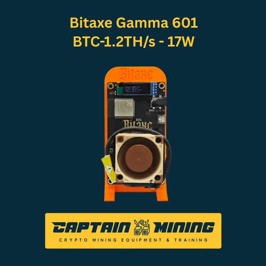 Bitaxe Gamma 601 BTC-1.2TH/s 17W - Bitcoin Mining Equipment Top View - CaptainMining