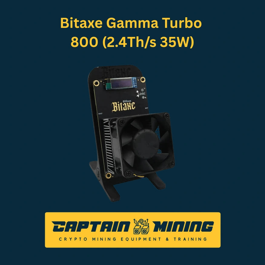 Bitaxe Gamma Turbo 800 2.4TH/s 35W Bitcoin Solo Miner - efficient bitaxe gamma miner with WiFi for low-power solo bitcoin mining at home Image principale du produit