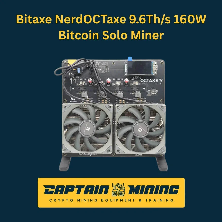 Bitaxe NerdOCTaxe 9.6TH/s 160W Bitcoin Solo Miner - Open Source SHA-256 Home Mining Machine Main image