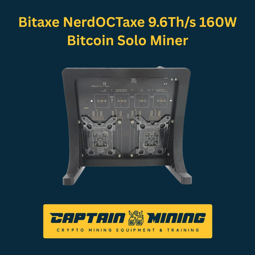 Bitaxe NerdOCTaxe 9.6Th/s 160W Bitcoin Solo Miner - Open Frame Design - CaptainMining