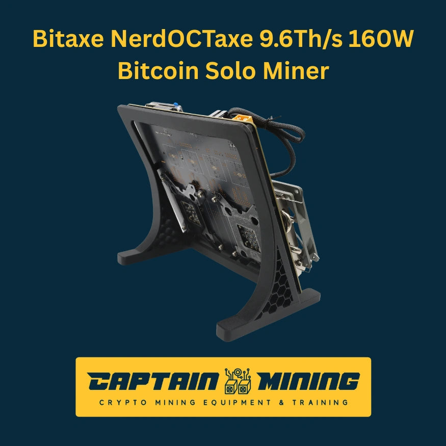 Bitaxe NerdOCTaxe 9.6Th/s 160W Bitcoin Solo Miner - Side Angle View - CaptainMining