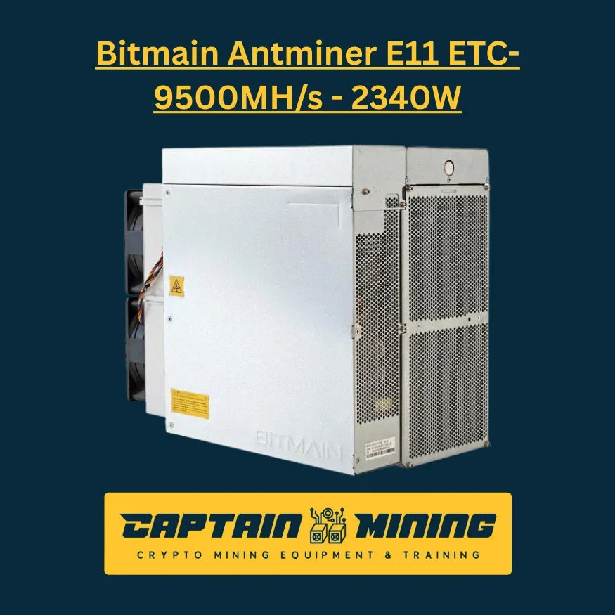 Bitmain Antminer E11 ETC-9500MH/s 2340W - Ethereum Classic Mining Equipment Angle View - CaptainMining
