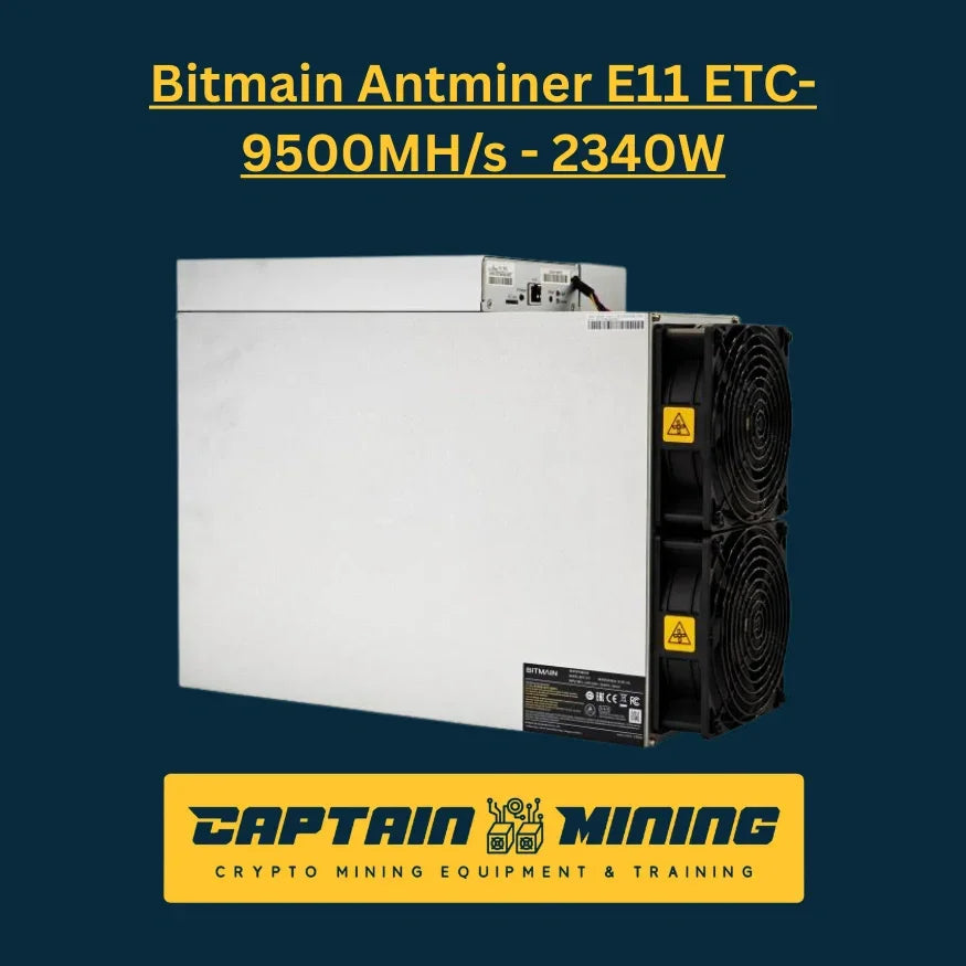 Bitmain Antminer E11 ETC-9500MH/s 2340W - Ethereum Classic Mining Equipment Side View - CaptainMining