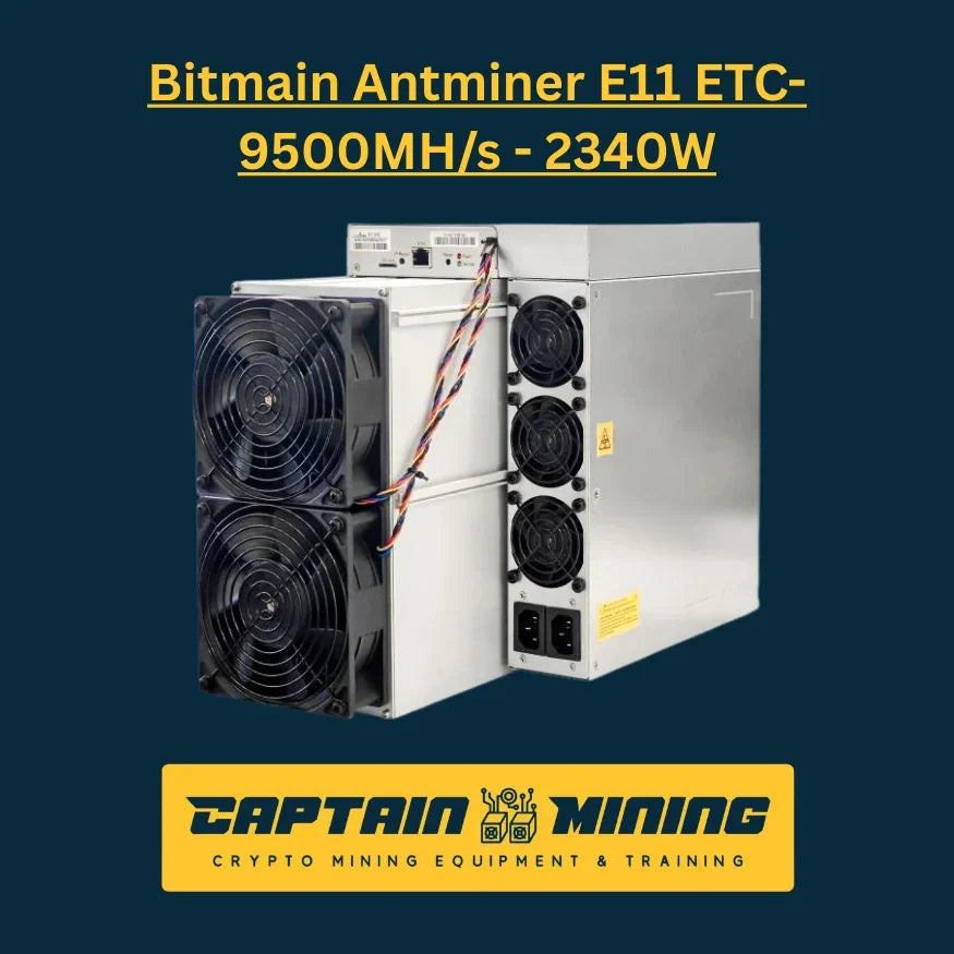 Bitmain Antminer E11 ETC-9500MH/s 2340W - Ethereum Classic Mining Equipment Top View - CaptainMining