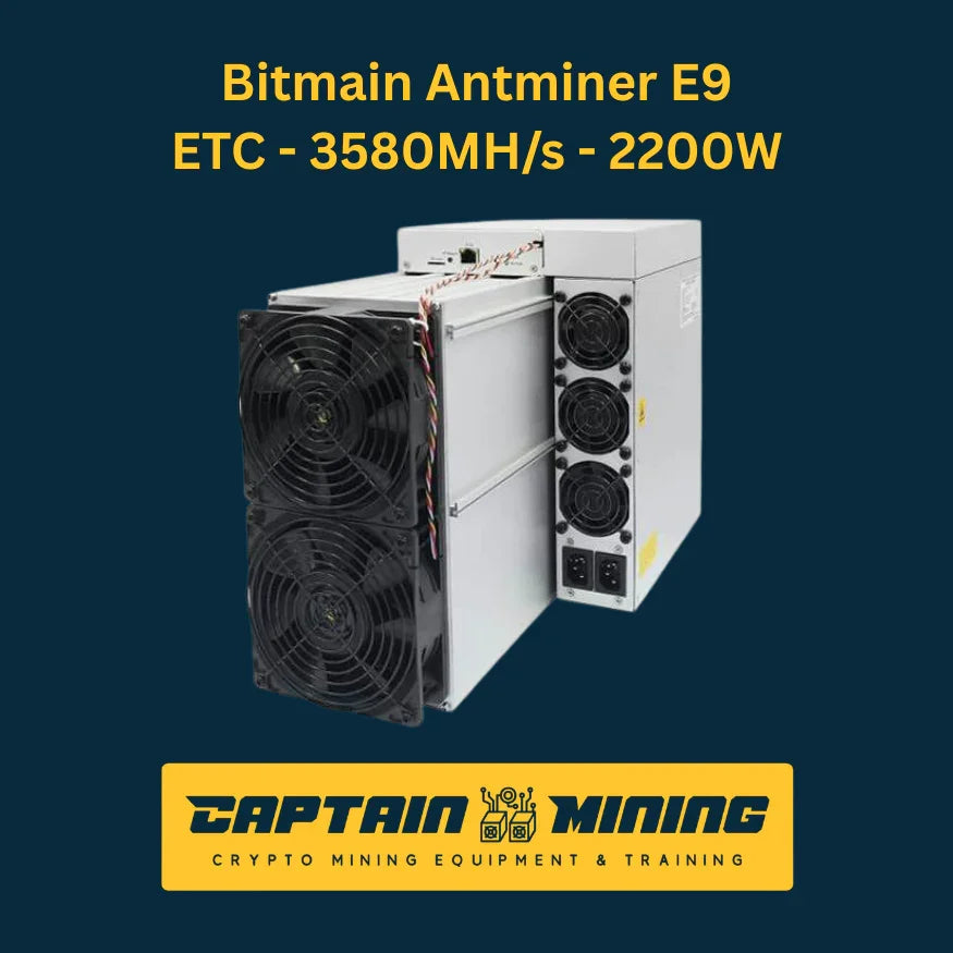 Bitmain Antminer E9 ETC 3580MH/s 2200W - Ethereum Classic Équipement de minage - CaptainMining Image principale du produit