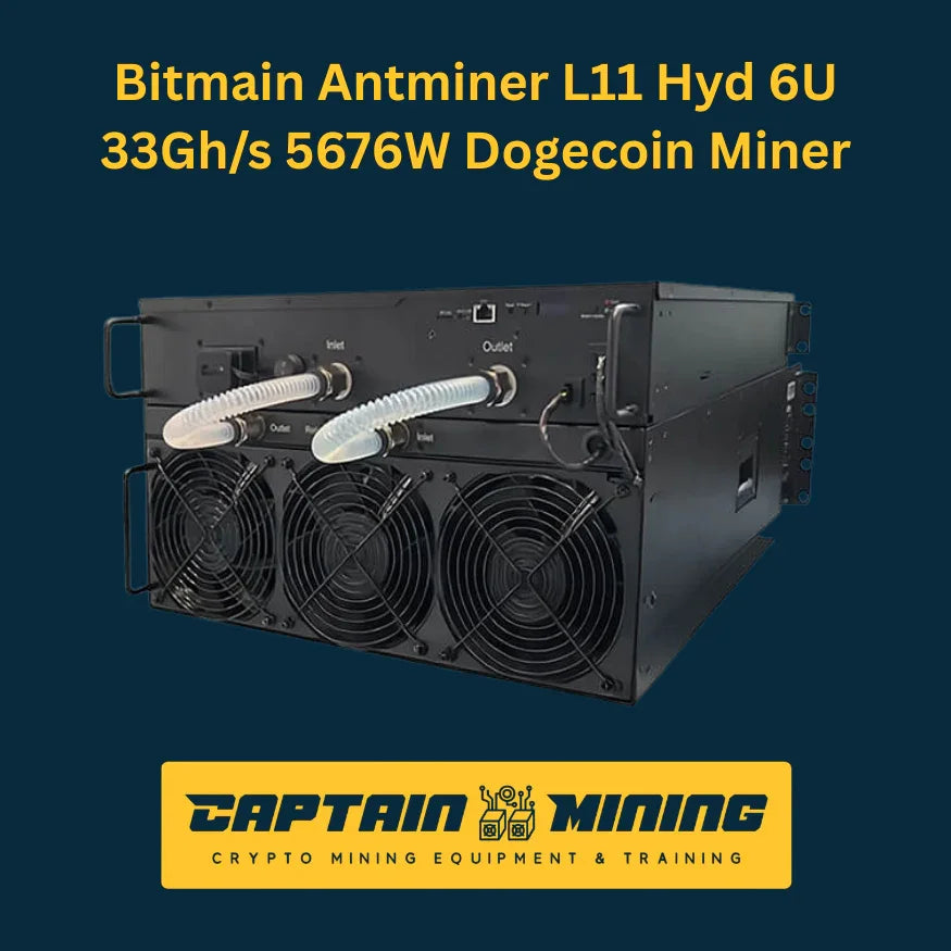 Bitmain Antminer L11 Hyd 6U Dogecoin 33GH/s 5676W - Hydro Cooling DOGE Miner - CaptainMining Main image