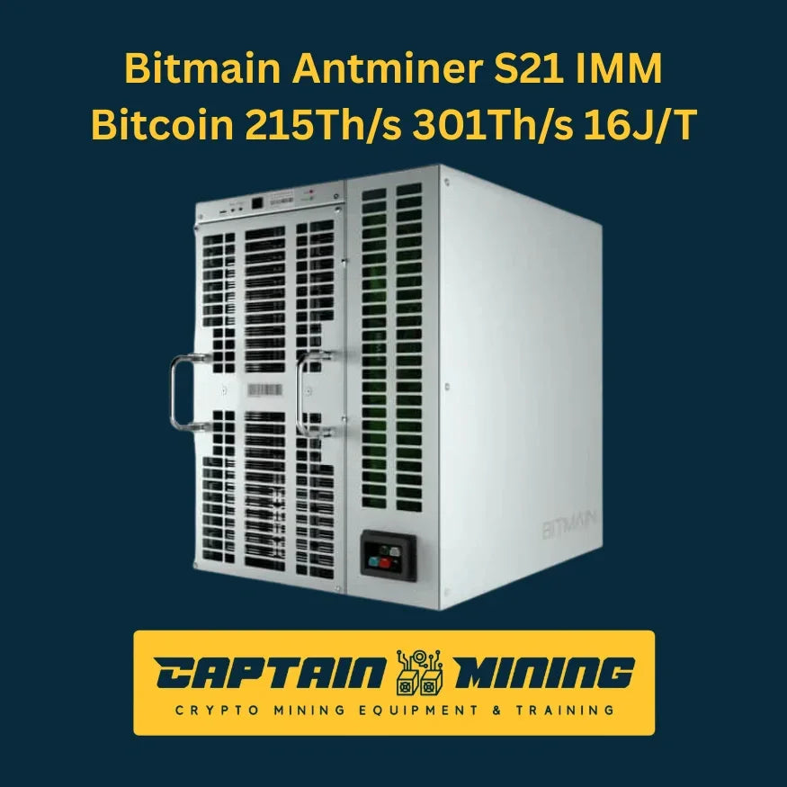 Bitmain Antminer S21 IMM Bitcoin 215-301TH/s 16J/T - Immersion Cooling Bitcoin Miner - CaptainMining Main image