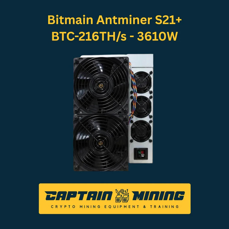 Bitmain Antminer S21+ 216TH/s – SHA-256 Bitcoin ASIC Miner 3610W