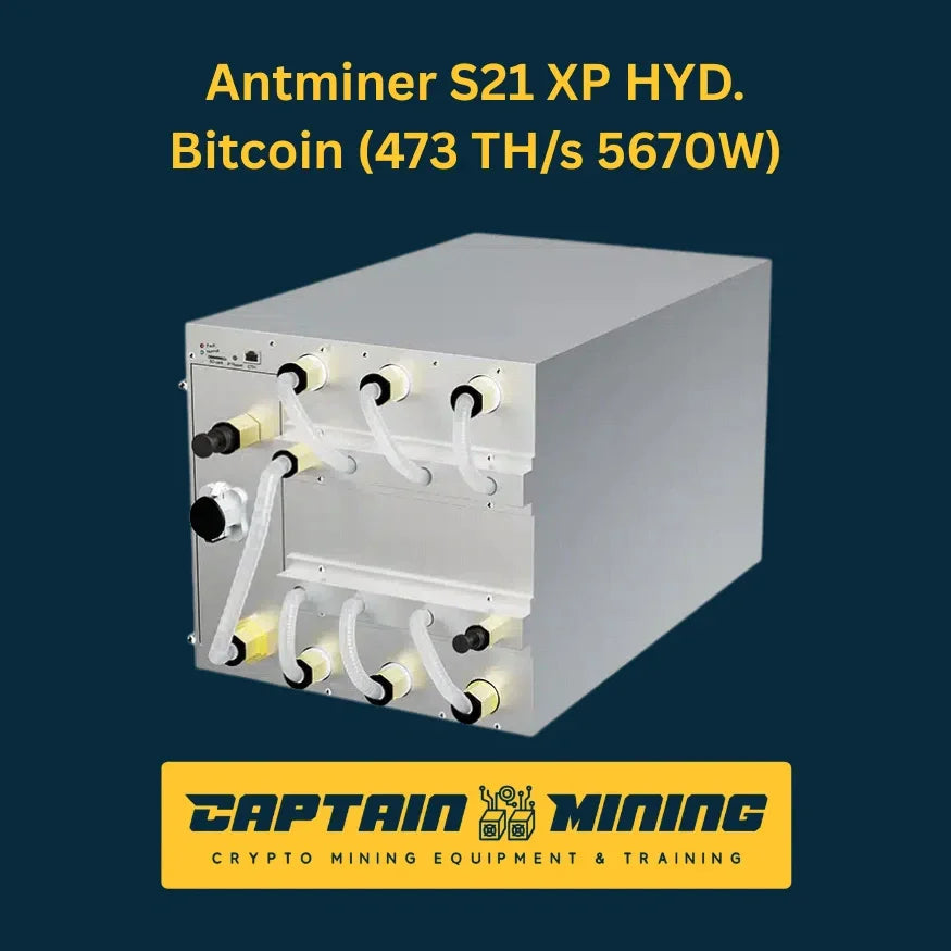 Bitmain Antminer S21 XP Hyd Bitcoin 473TH/s 5670W - Hydro Cooling Bitcoin Miner - CaptainMining