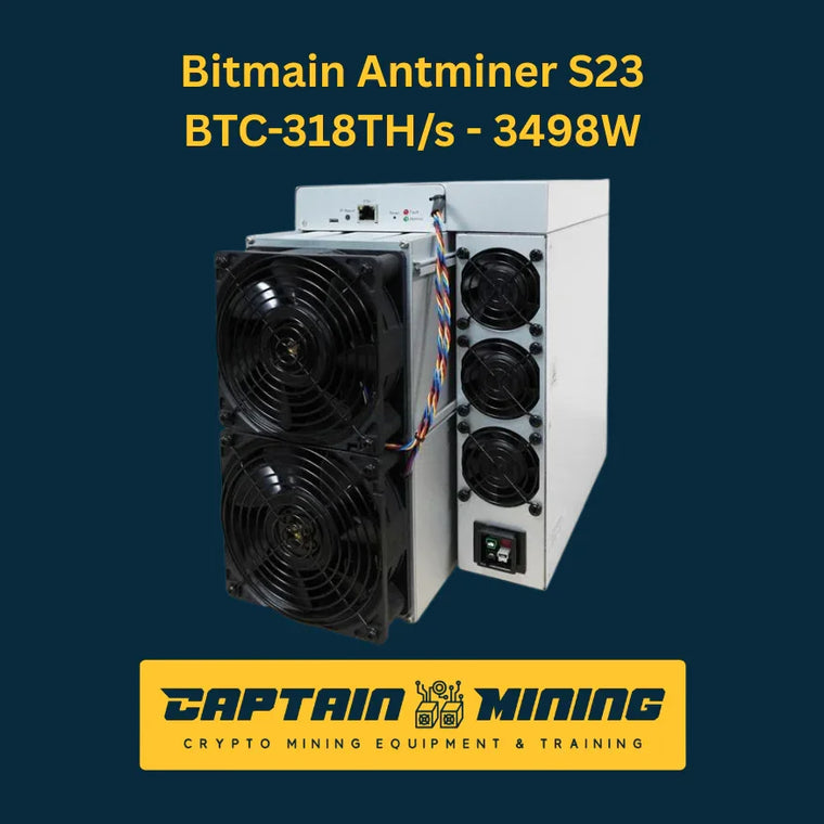 Bitmain Antminer S23 318TH/s – SHA-256 Bitcoin Air-Cooled ASIC Miner