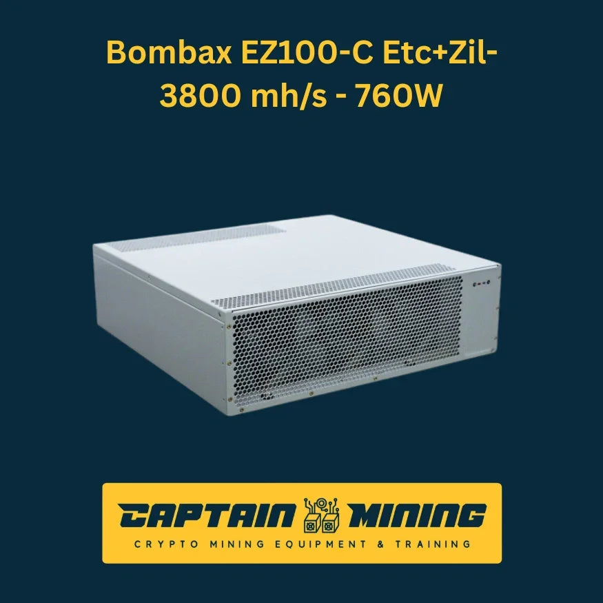 Bombax EZ100-C 3800 MH/s 760W ETC+ZIL Ethereum Classic Zilliqa Miner à vendre - ASIC Matériel de minage - CaptainMining Image principale du produit