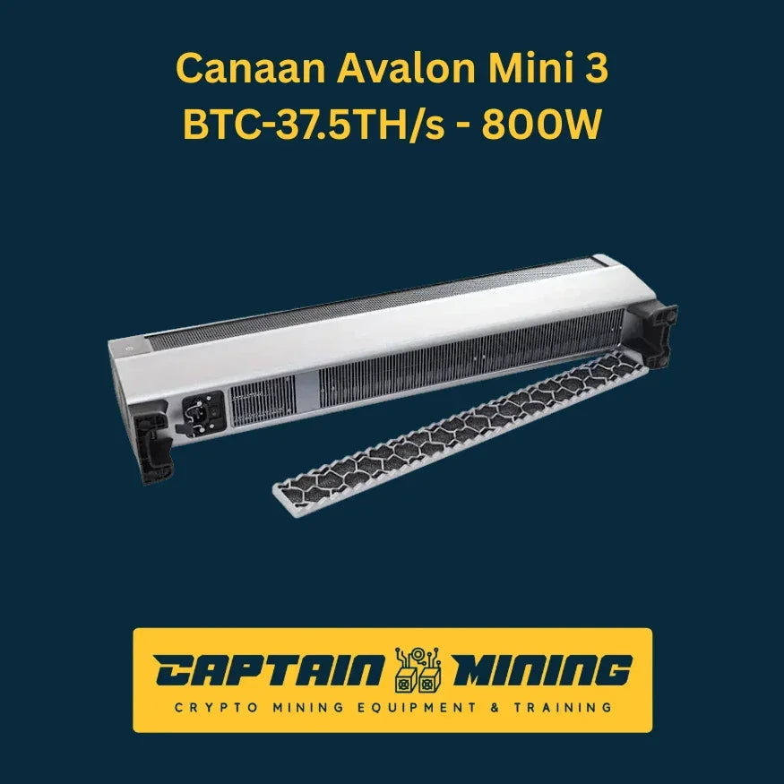 Canaan Avalon Mini 3 BTC-37.5TH/s 800W - Bitcoin Mining Equipment Top View - CaptainMining