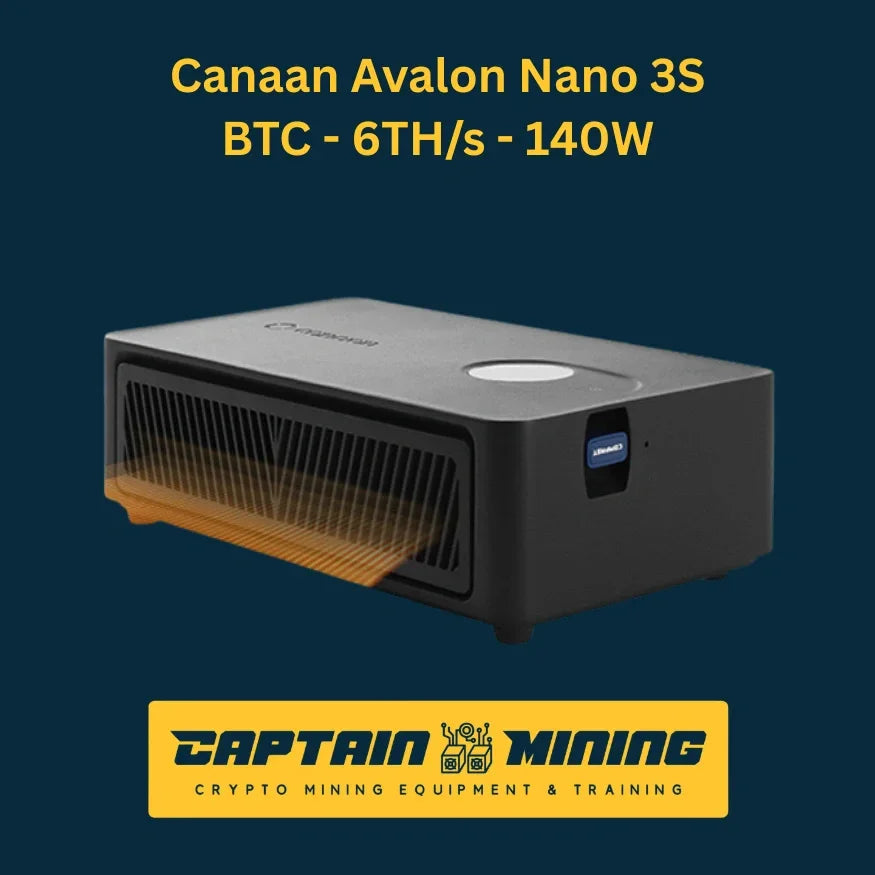 Canaan Avalon Nano 3S BTC-6TH/s 140W - Compact Bitcoin Mining Equipment - CaptainMining