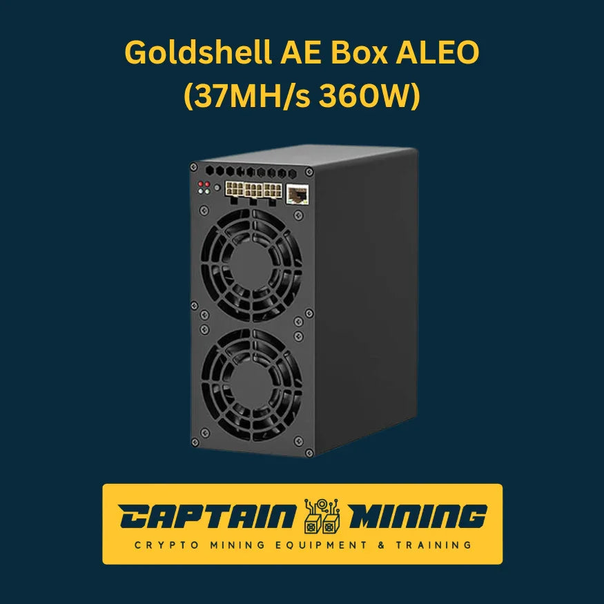 Goldshell AE Box ALEO 37MH/s 360W Miner Cryptocurrency Mining Hardware for Sale - ASIC Mining Equipment - CaptainMining