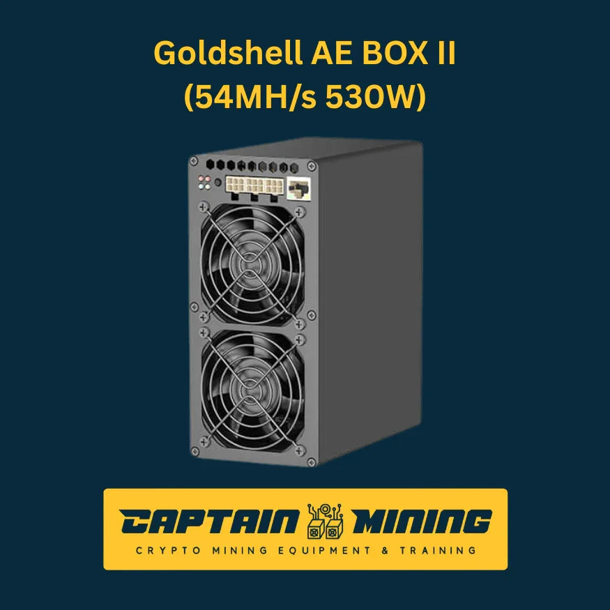 Goldshell AE BOX II Aleo 54MH/s 530W for Sale - Aleo Cryptocurrency Mining Hardware - CaptainMining Imagen principal del producto