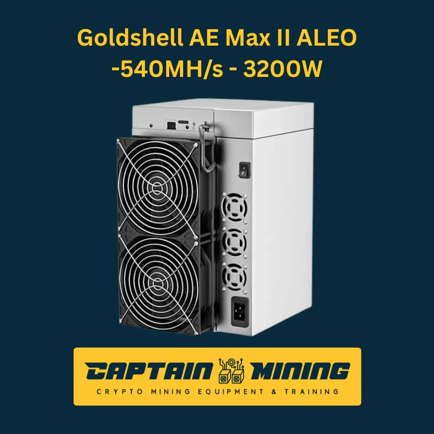 Goldshell AE Max II ALEO 540MH/s 3200W for Sale - Aleo Cryptocurrency Mining Hardware - CaptainMining Imagen principal del producto