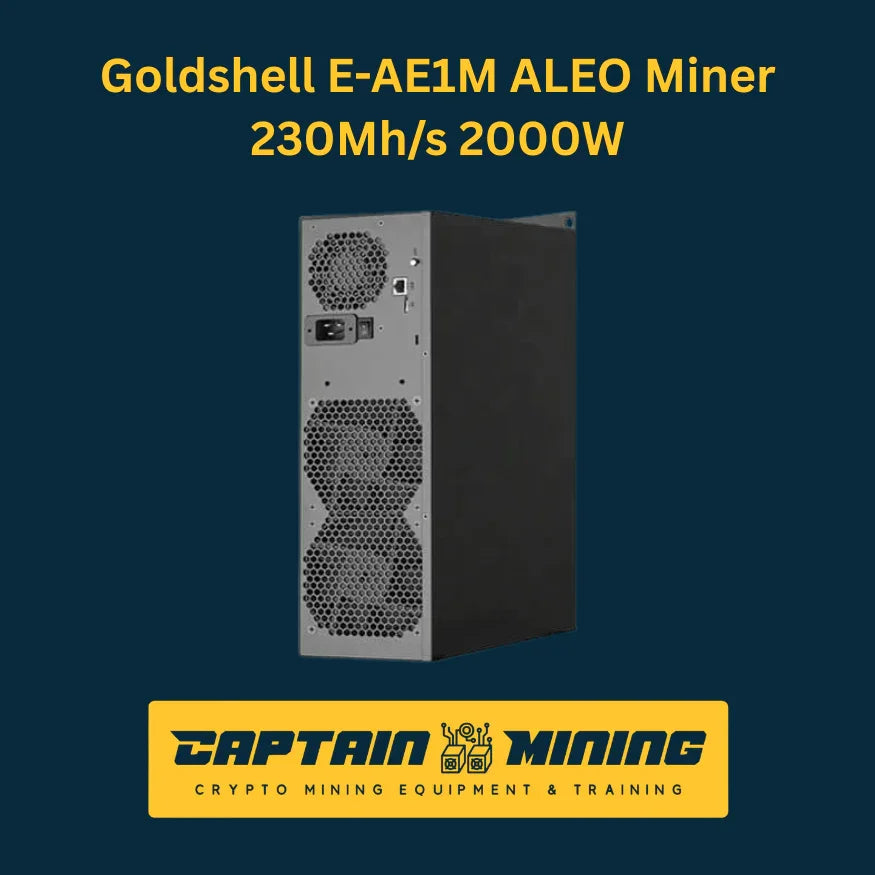 Goldshell E-AE1M ALEO Miner 230MH/s 2000W for Sale - Cryptocurrency Mining Hardware - CaptainMining Imagen principal del producto