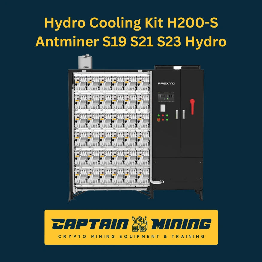 Hydro Cooling Kit H200-S Antminer S19 S21 S23 Hydro - Liquid Cooling Bitcoin Mining System
