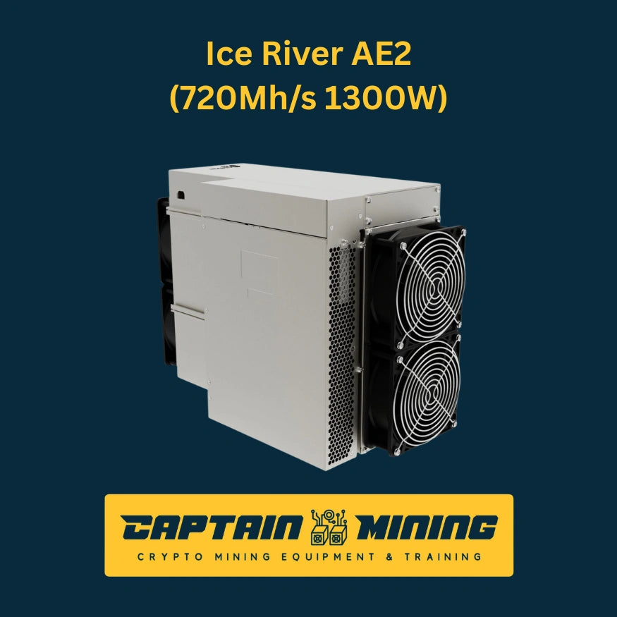Ice River AE2 720Mh/s 1300W ASIC Miner - Side Angle View - CaptainMining