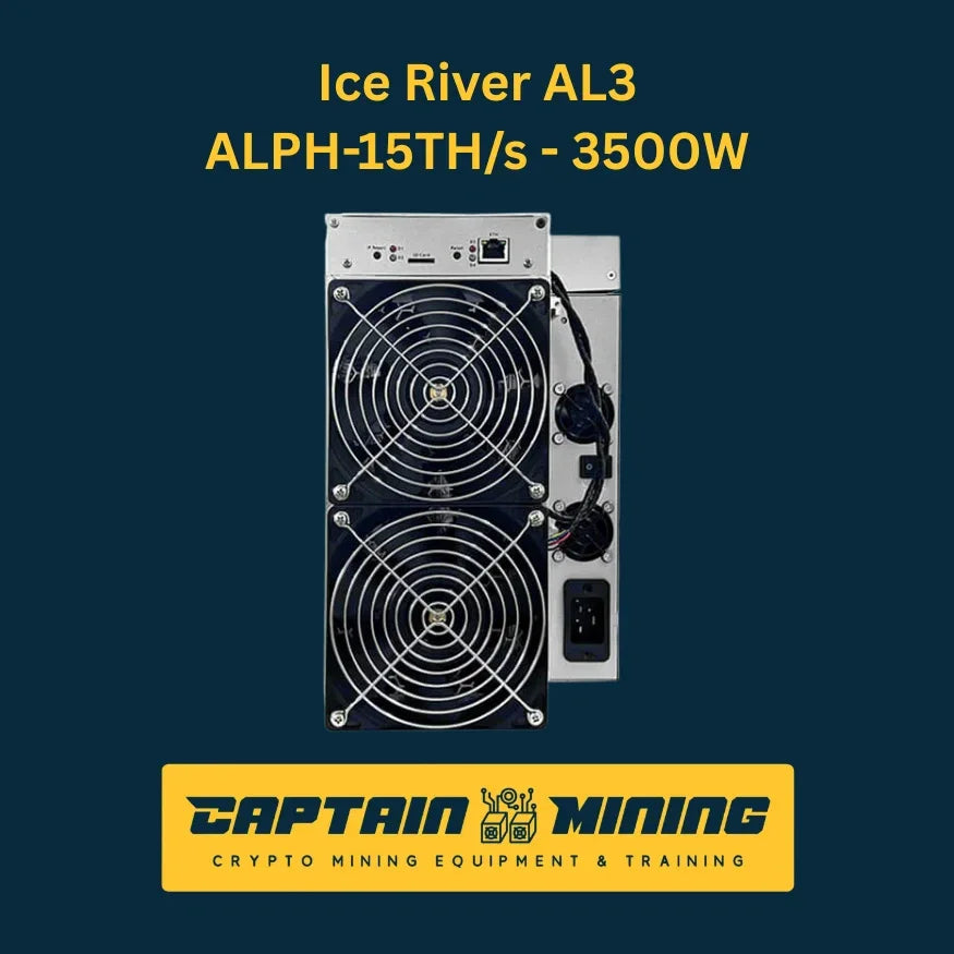 Ice River AL3 ALPH Alephium 15TH/s 3500W for Sale - Compact Cryptocurrency Mining Hardware - CaptainMining
