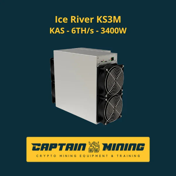 Ice River KS3M KAS Kaspa 6TH/s 3400W Miner Side View Cryptocurrency Mining Hardware for Sale - ASIC Equipment - CaptainMining