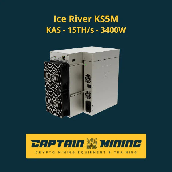 Ice River KS5M KAS Kaspa 15TH/s 3400W Miner Matériel de minage de cryptomonnaies à vendre - ASIC Equipment - CaptainMining Image principale du produit