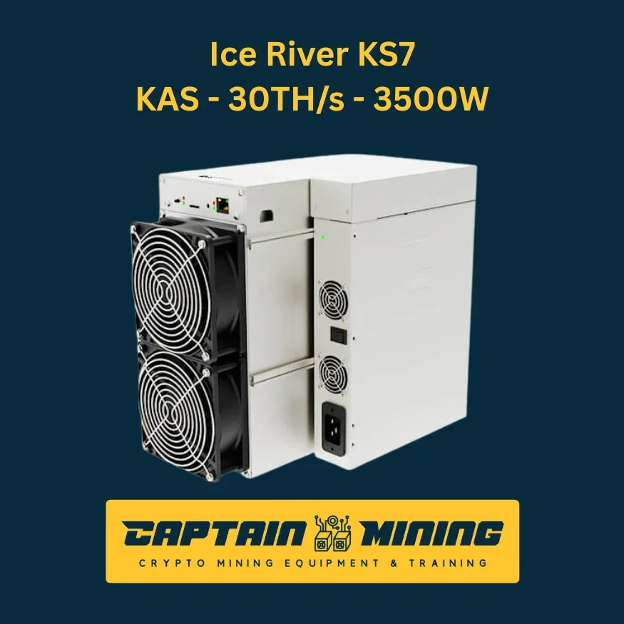 Ice River KS7 KAS Kaspa 30TH/s 3500W for Sale - Kaspa Cryptocurrency Mining Hardware - CaptainMining